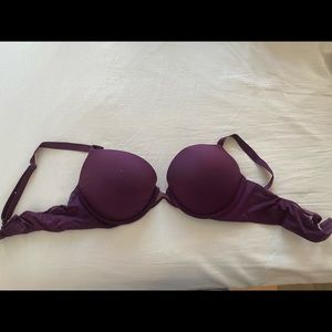 Burgundy Victoria’s Secret Fabulous Plunge Bra